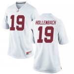 Women's Alabama Crimson Tide #19 Stone Hollenbach White Game NCAA College Football Jersey 2403HUWF7